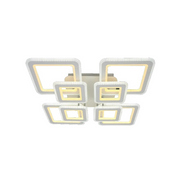 Plafoniera LED moderna 300W 15000lm, 6 module patrate acril, lumina calda/neutra/rece reglabila, montaj tavan IP20