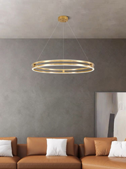 Eticheta energetica clasa F, consum 92 kWh/1000h, lustra LED inel 92W