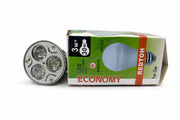 Bec LED spot 3W cu 3 cipuri de putere, echivalent 30W, corp aluminiu, soclu MR16
