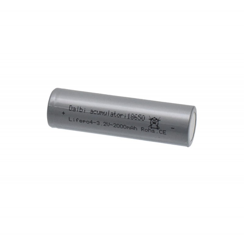 Acumulator 18650 reincarcabil 2000mAh, carcasa gri, pol negativ vizibil