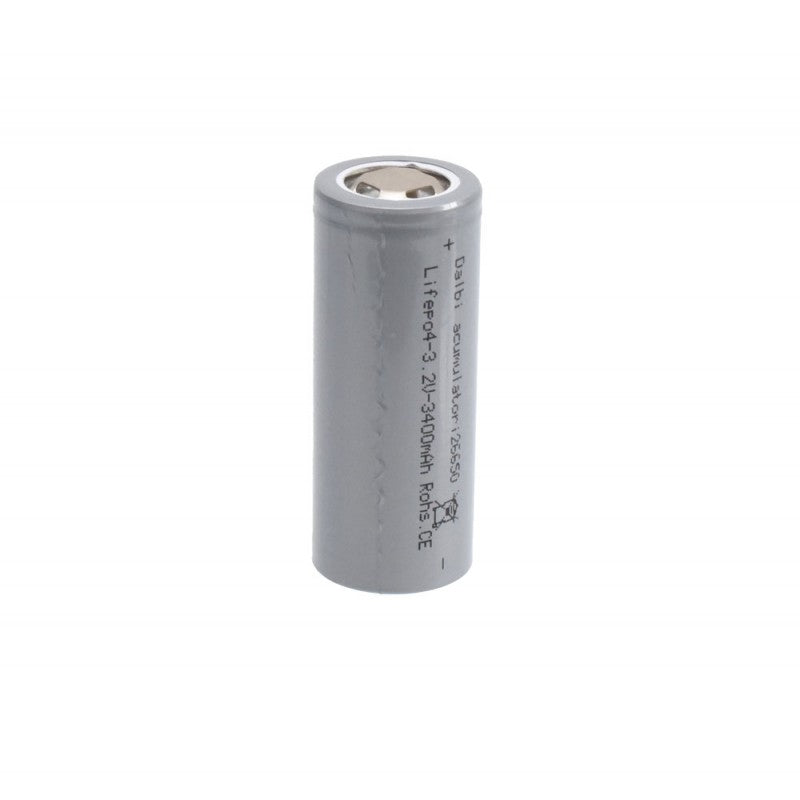 Acumulator LiFePO4 tip 26650, 3.2V, 3400mAh, reincarcabil, pentru lampi solare si lanterne LED