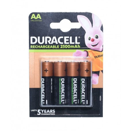 Set 4 acumulatori reincarcabili AA R6 Ni-MH 2500mAh, garantie 5 ani, blister frontal