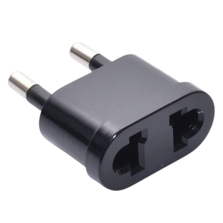 Adaptor stecher EU la US-China, 10A 250V, contacte cupru, compatibil prize SUA Canada China, negru