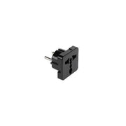 Adaptor stecher universal negru, compatibil prize UK/USA/China/Italia, carcasa ABS, contacte cupru, design compact