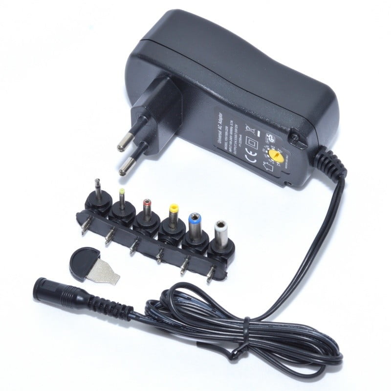 Alimentator stabilizat 3-12V cu cablu DC si selector de tensiune reglabila, vedere laterala