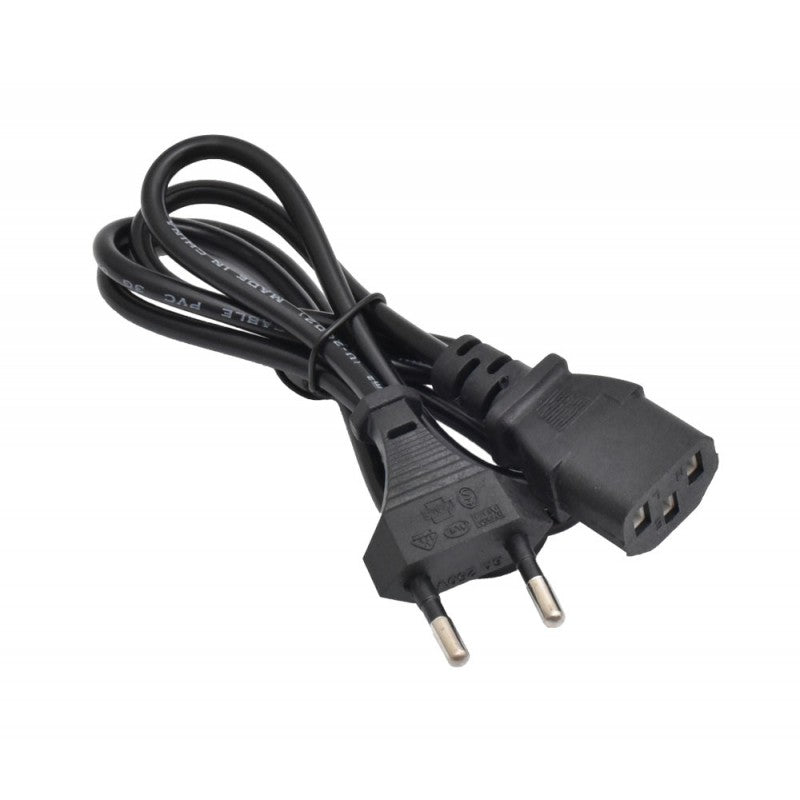Cablu de alimentare retea cu stecher EU si conector IEC C13, inclus cu alimentatorul 36V