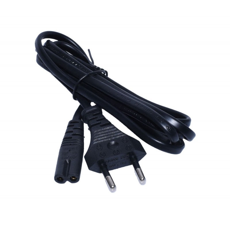Cablu retea inclus cu alimentatorul, stecher EU si conector IEC tip figure-8