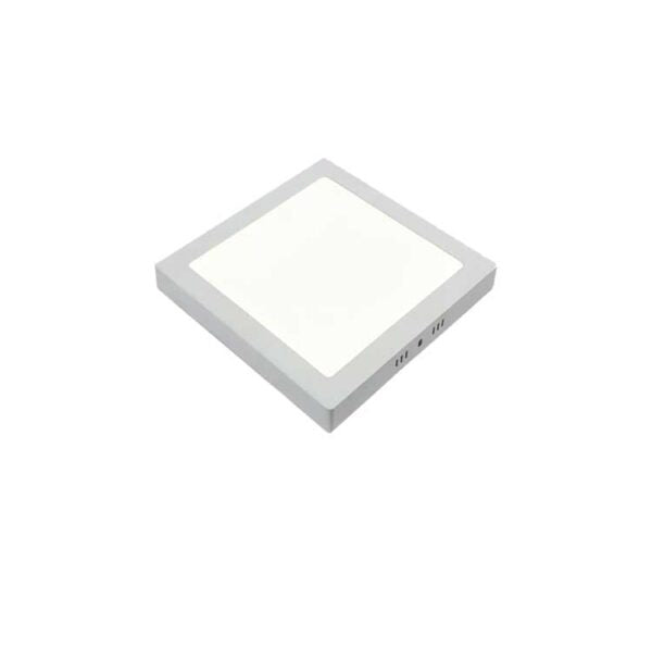 Aplica LED patrata aparenta 6W, temperatura culoare 4000K, montaj direct pe tavan sau perete, carcasa alba