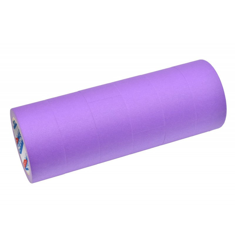 banda de mascare mov set 6 role, 48mm x 30m fiecare, vedere laterala ansamblu