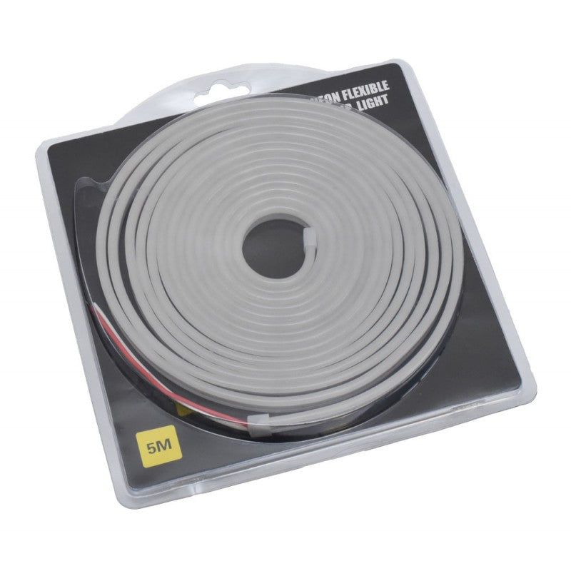 Banda LED neon flexibil 5m ambalata in blister, gata de utilizare