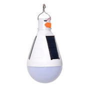 Bec LED solar 12W portabil cu panou solar integrat, IP54, incarcare Micro USB 5V, agatatoare metalica