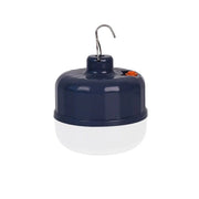 Bec LED 60W cu acumulator pentru camping, reincarcabil USB, IP65, cu carlig metalic de agatare