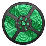 Banda LED verde 12V, 120 LED/m, IP20, rola 5 metri cu chip SMD 2835 pentru iluminat decorativ interior