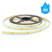 Banda LED COB 528LED/m IP65 exterior, lumina alb-rece uniforma, rola 5m, 14.4W/m