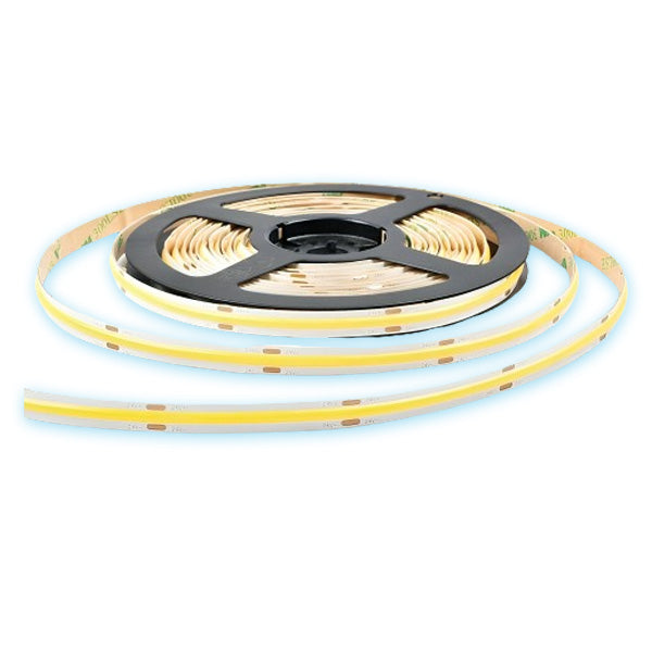 Banda LED COB 528LED/m, 14W/m, IP20, lumina alb rece, rola 5 metri cu banda adeziva 3M