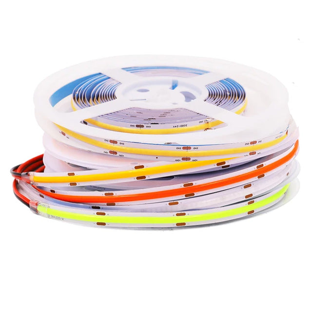 Banda LED COB RGB 576 LED/m, IP67, 14.4W/m, rola 5m - multiple culori disponibile