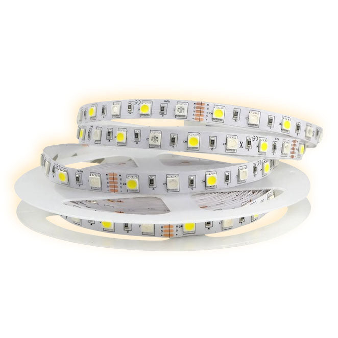 Banda LED SMD5050 120LED/m alb-cald IP20, rola 5m, 12V DC, iluminat ambiental interior