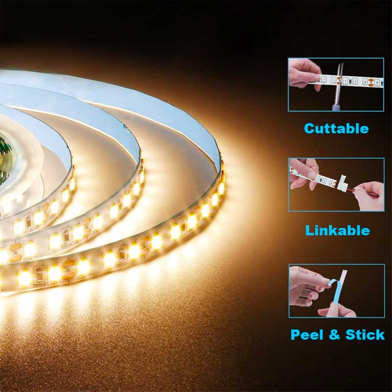 Banda LED taiabila, linkabila si cu adeziv peel and stick, montaj interior simplu