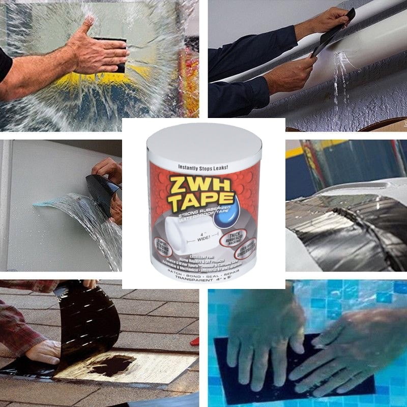 Banda etansare transparenta 10x150 cm, colaj aplicatii diverse cu rola produsului in centru