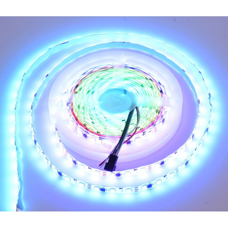 Rola banda LED RGB IP65 cu lumina albastra intensa si efecte multicolor