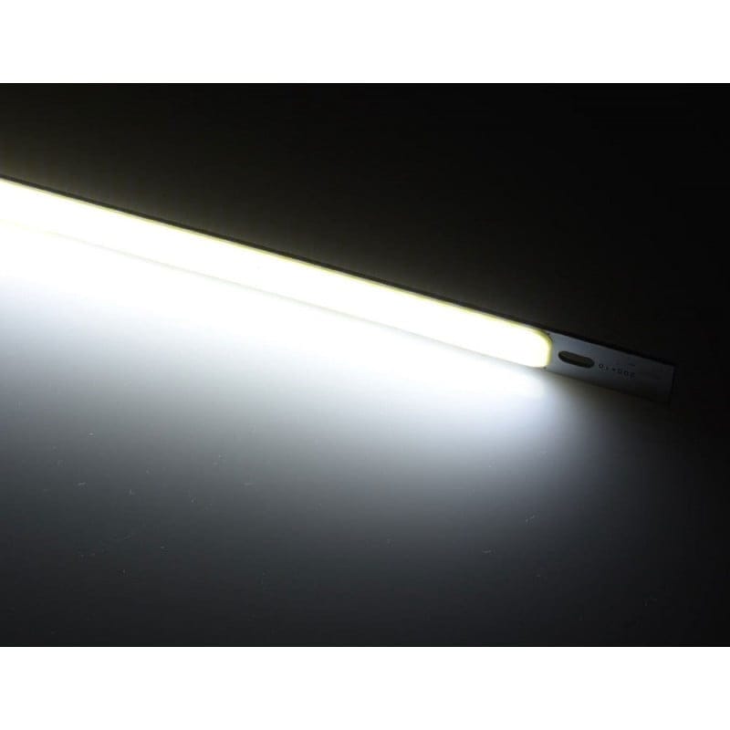 Bara LED COB 10W 12V alb-rece 200x10mm, 88 segmente, lumina liniara uniforma aprinsa