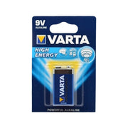 Baterie alcalina 9V tip 6LF22, tehnologie high-energy, durata de pastrare pana la 7 ani