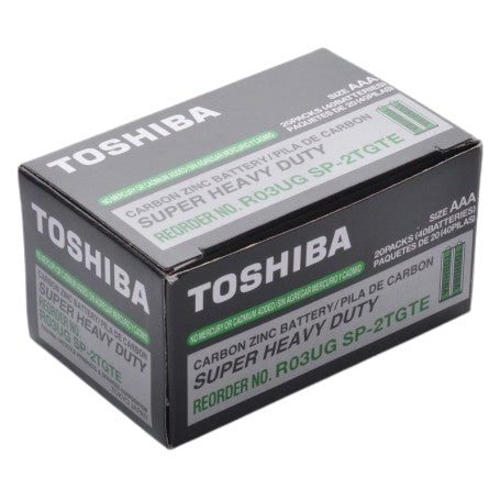 Cutie inchisa baterii AAA R3 Super Heavy-Duty, 20 pachete a cate 2 bucati