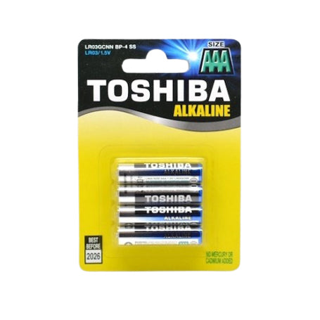 Baterii alkaline AAA LR03 1,5V set 4 bucati in blister, fara mercur sau cadmiu adaugat