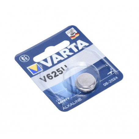 Baterie buton alcalina 1.5V, blister vazut din unghi lateral oblic