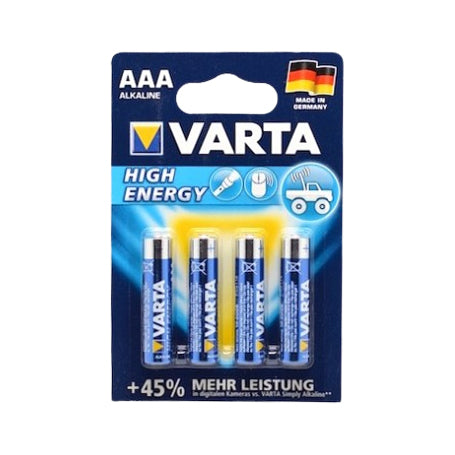 Baterii alkaline AAA R3 1.5V set 4 bucati, +45% mai multa energie, compatibile telecomenzi si jucarii