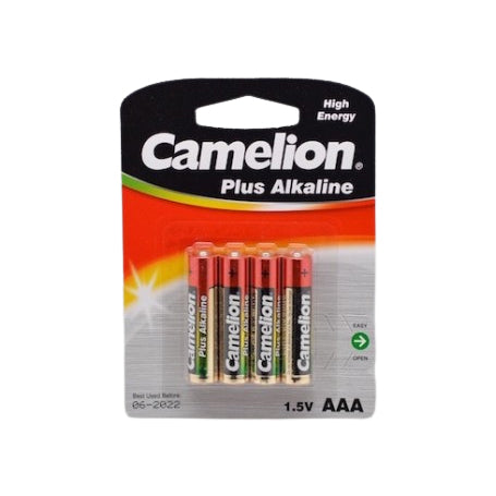Baterii alcaline AAA 1.5V, set 4 bucati, High-Energy, pentru telecomenzi, lanterne si jucarii