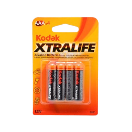 Baterii alcaline AAA 1.5V set 4 bucati in blister, compatibile cu telecomenzi, lanterne si jucarii