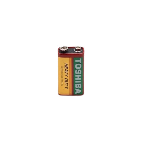 Baterie de 9V Heavy-Duty Zinc-Carbon, terminal pozitiv si negativ vizibile