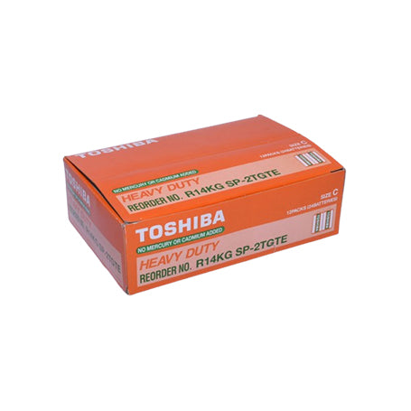 Cutie inchisa cu 24 baterii tip C R14 Heavy-Duty, ambalaj portocaliu rezistent