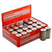 Baterii zinc-carbon tip D 1.5V Heavy-Duty, set 24 bucati in cutie rosie, fara mercur sau cadmiu