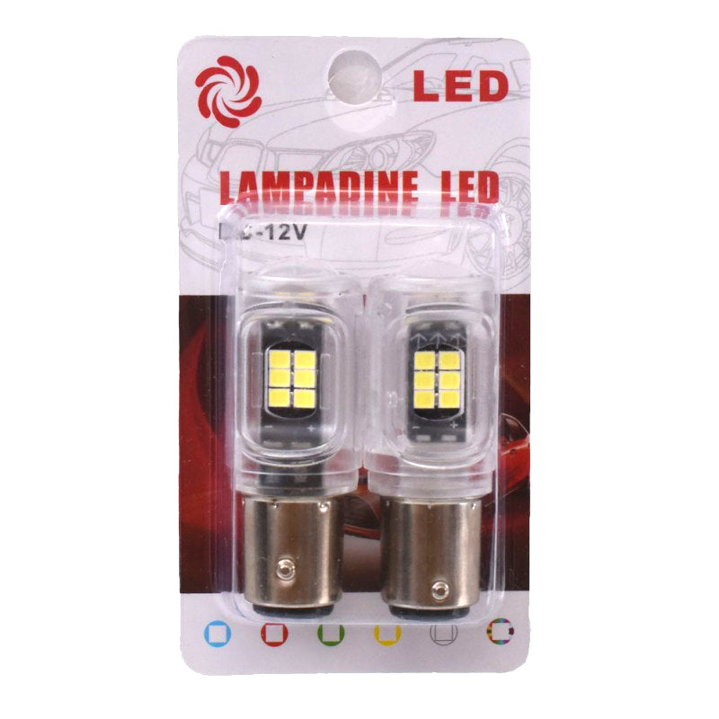 Becuri LED auto BAY15D 12V in ambalaj blister, set 2 bucati
