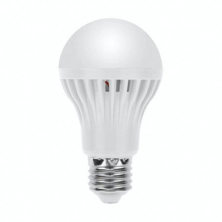 Bec LED E27 9W lumina alb-rece 6500K, soclu E27, 220V, corp aluminiu cu aripioare de racire