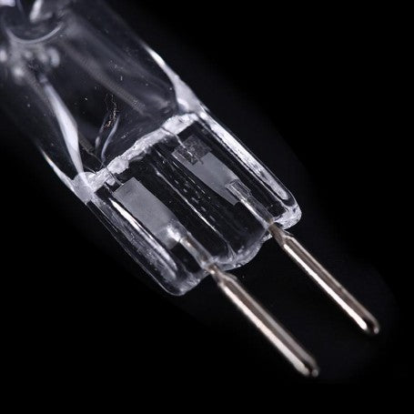 Bec halogen G5 detaliu pini bi-pin 1,5mm, distanta 5,3mm intre contacte