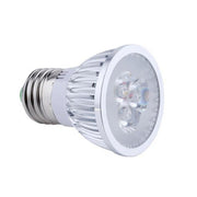 Bec LED spot E27 3W, temperatura culoare 6000-6500K, corp metalic cu nervuri de racire