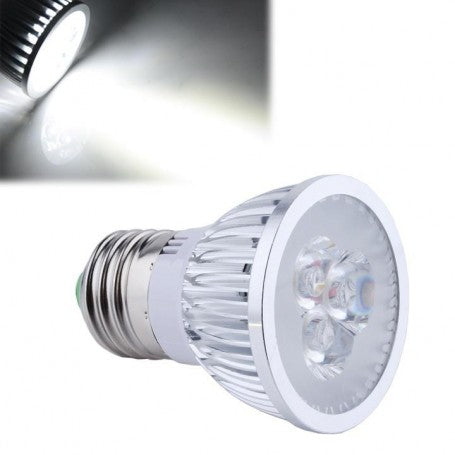 Bec LED E27 3W lumina alba rece, emisie luminoasa puternica si uniforma