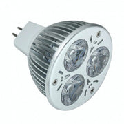 Bec LED MR16 GU5.3 3W 220V lumina alba rece 6000K corp metalic cu radiator integrat