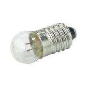 Bec minion E10 18V cu balon transparent si soclu metalic filetat, pentru lanterne si echipamente electrice