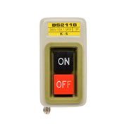 Intrerupator industrial ON/OFF 380V 10A 1.5KW, butoane negru si rosu, carcasa plastic, 3 poli