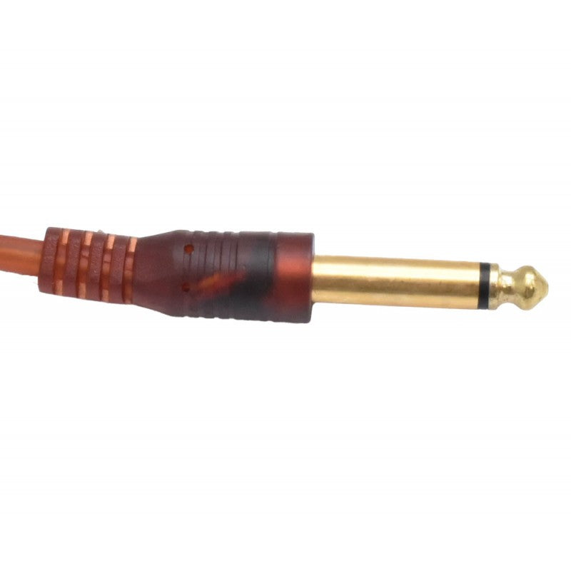 Cablu audio jack 6,3mm mono tata cu conector placat cu aur si corp ranforsat