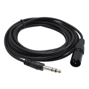 Cablu audio Jack 6,3mm tata la XLR tata, 5m, conductor aliaj cupru, izolatie flexibila, stereo