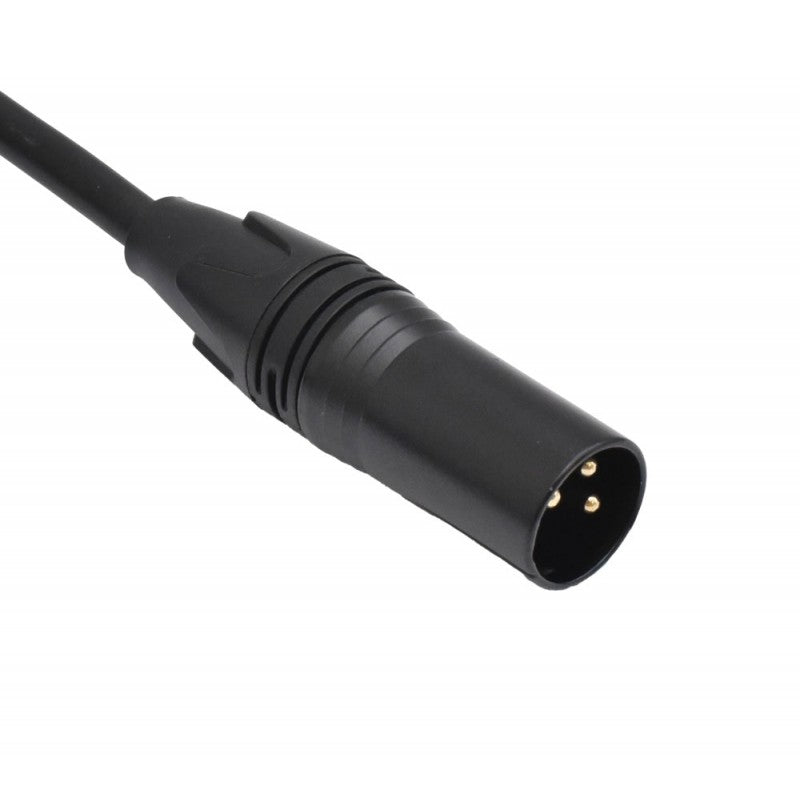 Cablu audio XLR, conector tata cu 3 pini aurii, prindere robusta