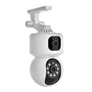 Camera supraveghere dubla lentila 4MP PTZ WiFi, rotire 360 grade, vedere nocturna LED si infrarosu
