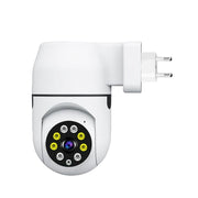 Camera supraveghere PTZ WiFi cu priza integrata, rotatie 360 grade, Full HD 1080P, vedere noapte LED dual