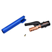 Cleste sudura MMA 500A-600A cu contacte cupru masiv, maner ignifug albastru, fălci reglabile 3 pozitii