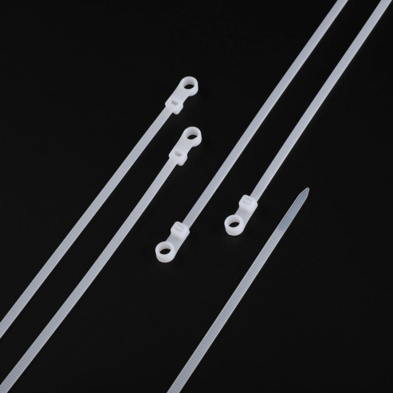 Coliere plastic cu cap montabil dispuse liniar, vedere de ansamblu multiple dimensiuni